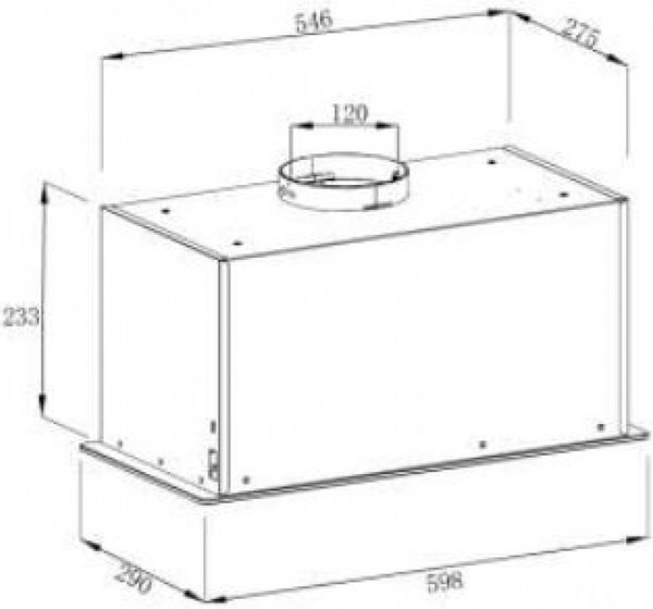 Вытяжка скрытая ZORG NEO 1030 60 S