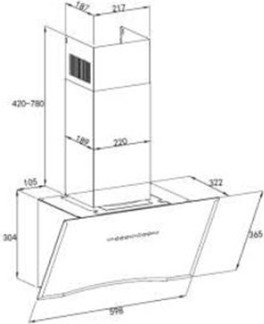 Вытяжка наклонная ZORG Polo 1080 60 S-GC