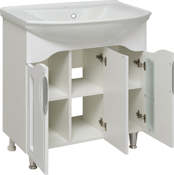 Тумба с умывальником Runo Толедо 75 + Стиль 75