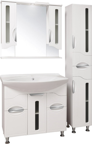 Тумба с умывальником Runo Толедо 75 + Стиль 75