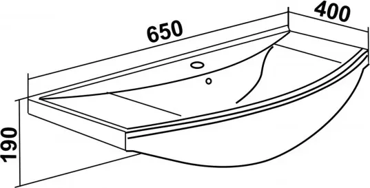 Тумба с умывальником Runo Барселона 65 + Стиль 65