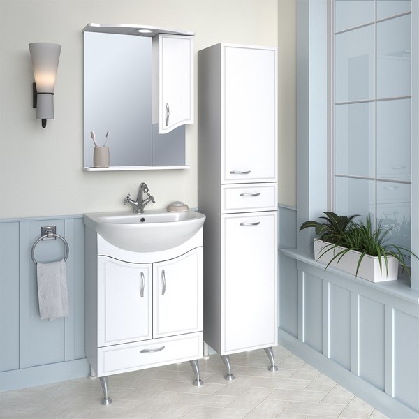 Тумба с умывальником Runo Севилья 60 + Уют 60 - фото