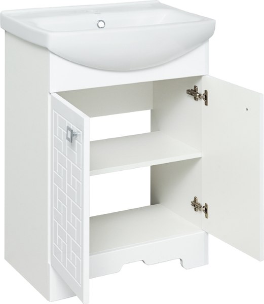 Тумба с умывальником Runo Авила 60 + Уют 60