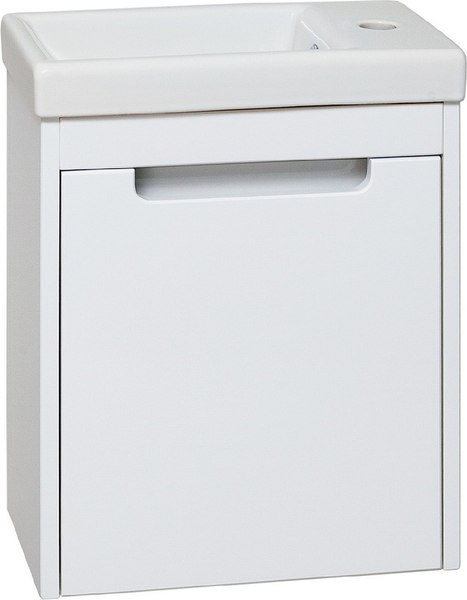 Тумба с умывальником Runo Микра 40 правая + Como 40