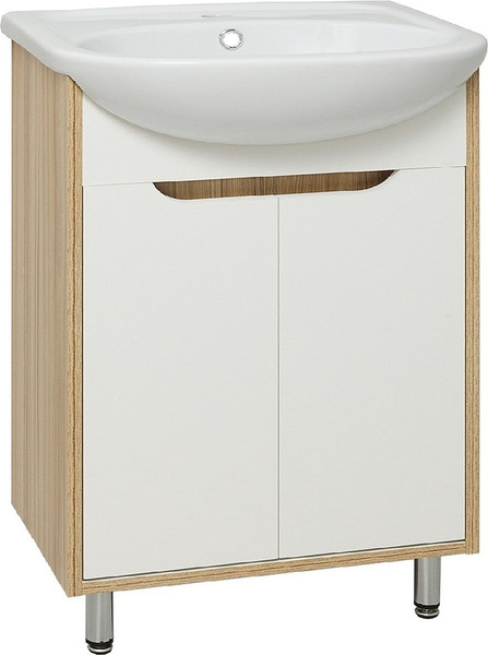 Тумба с умывальником Runo Эко 60 + Уют 60