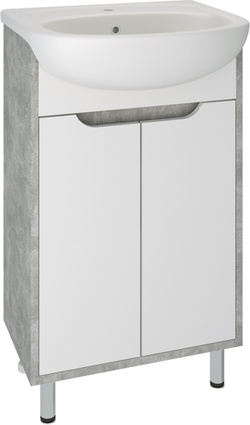Тумба с умывальником Runo Эко 50 + Уют 50