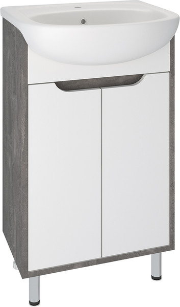 Тумба с умывальником Runo Эко 50 + Уют 50