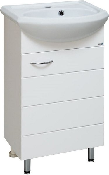 Тумба с умывальником Runo Кипарис 45 + Уют 45