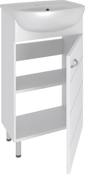 Тумба с умывальником Runo Кипарис 45 + Уют 45