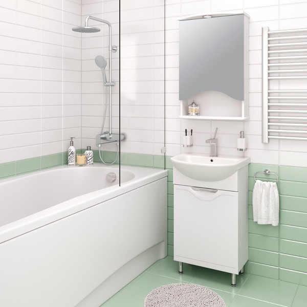 Тумба с умывальником Runo Фортуна 50 + Уют 50 - фото