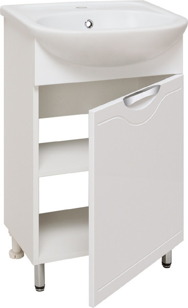 Тумба с умывальником Runo Фортуна 50 + Уют 50