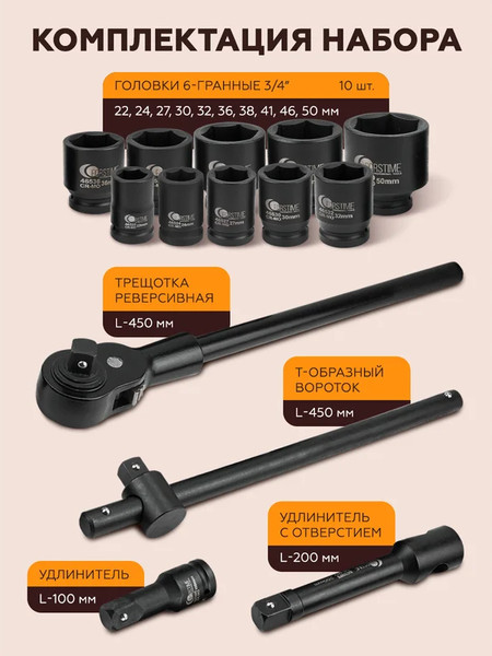 Универсальный набор инструментов Forstime FT-6143-5MPB