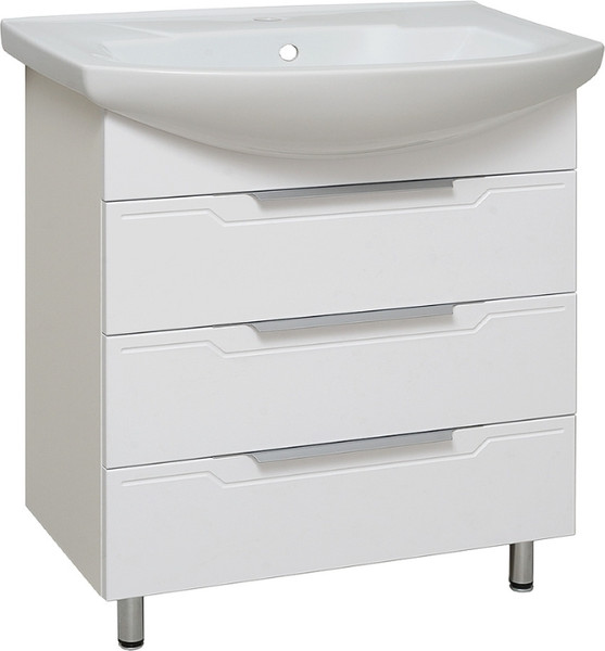 Тумба с умывальником Runo Верона 75 + Элеганс 75