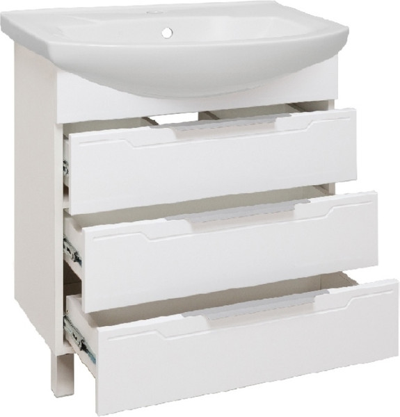 Тумба с умывальником Runo Верона 75 + Элеганс 75