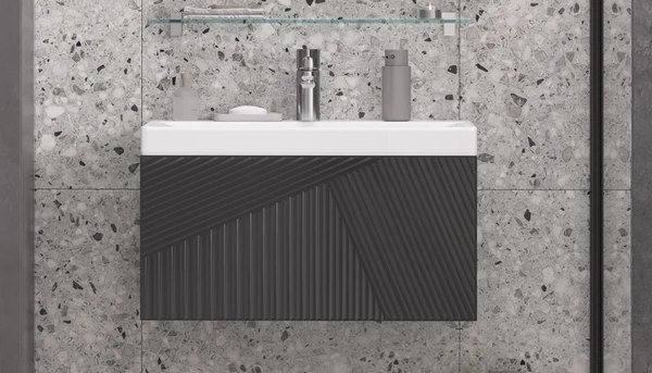 Тумба под умывальник Velvex Edge 700-0-1 / tp.EDG.9696.70.1Y - фото