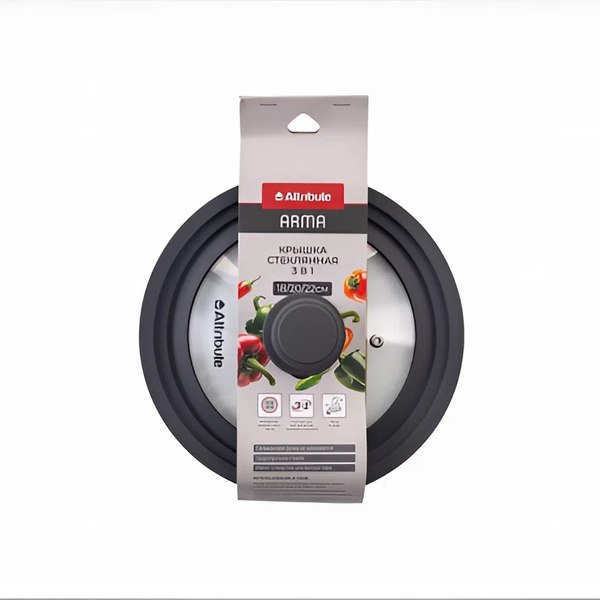 Крышка стеклянная Attribute Arma 18х20х22см ALA001