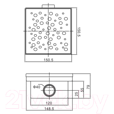 Трап для душа Tim BAD411502