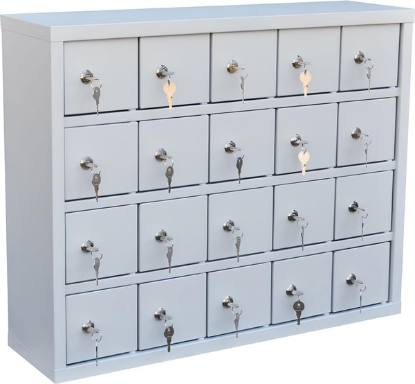 Шкаф металлический Эдванс для телефонов - фото