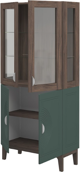 Шкаф с витриной Мебель-Неман Калипсо МН-044-02