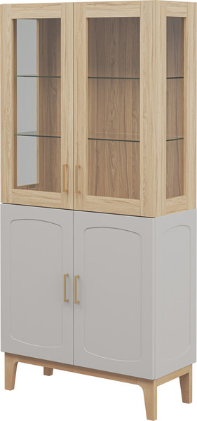 Шкаф с витриной Мебель-Неман Танаро МН-058-02 - фото