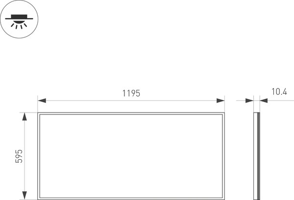 Панель светодиодная Arlight IM-600x1200A-48W Day White / 023157(1)