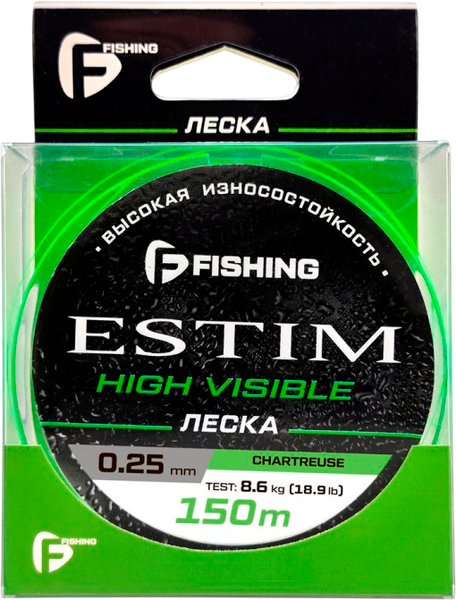 Леска монофильная F-Fishing Estim Neon 150м / FENC-025 - фото