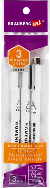 Набор лайнеров Brauberg Art Debut / 143939 - фото