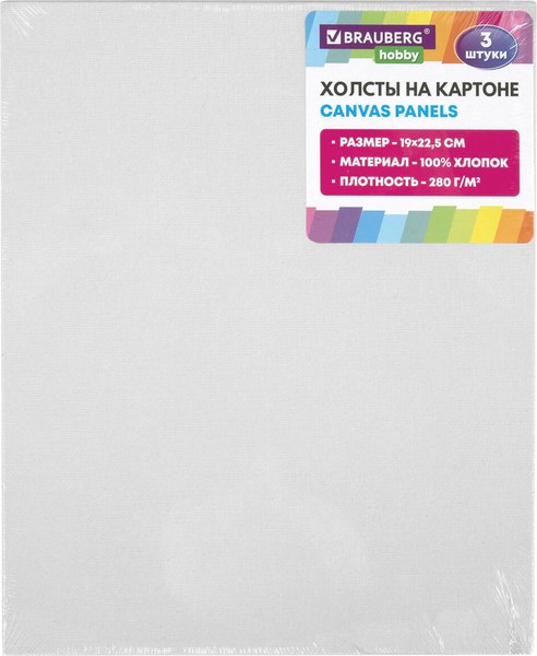 Набор для рисования Brauberg Hobby +холсты и кисти / 192545