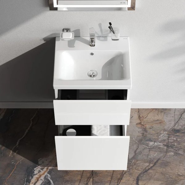 Тумба с умывальником AM.PM Gem M90-FSX0502WG-WCC0502WG