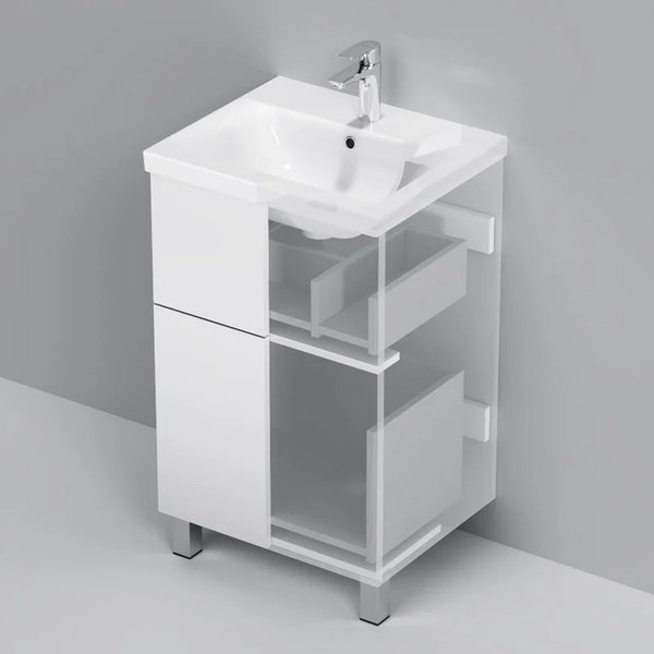 Тумба с умывальником AM.PM Gem M90-FSX0502WG-WCC0502WG