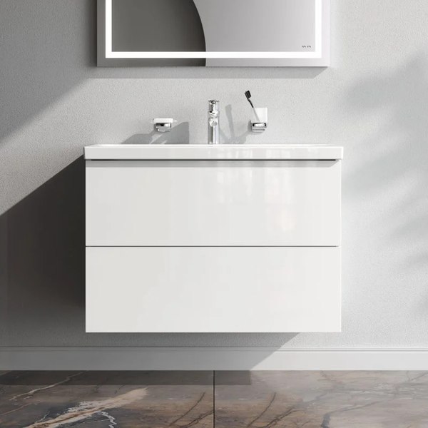 Тумба с умывальником AM.PM Gem M90-FHX0802WG-WCC0802WG - фото