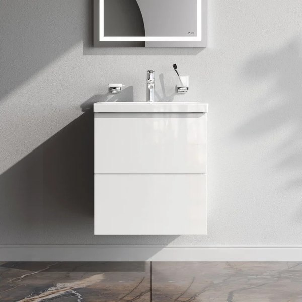 Тумба с умывальником AM.PM Gem M90-FHX0502WG-WCC0502WG - фото