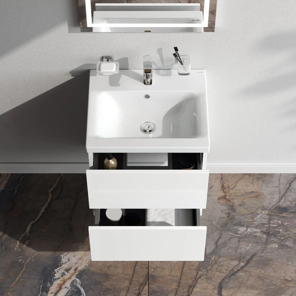 Тумба с умывальником AM.PM Gem M90-FHX0502WG-WCC0502WG