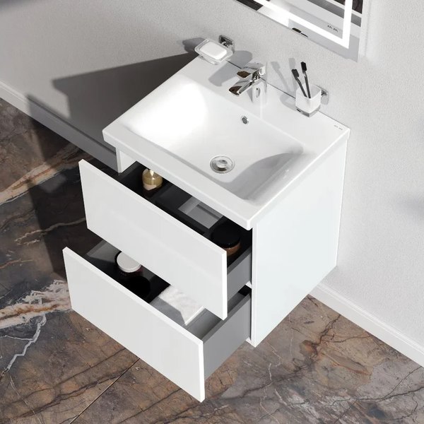 Тумба с умывальником AM.PM Gem M90-FHX0502WG-WCC0502WG