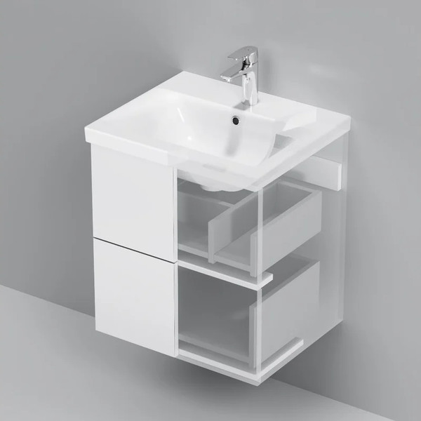 Тумба с умывальником AM.PM Gem M90-FHX0502WG-WCC0502WG