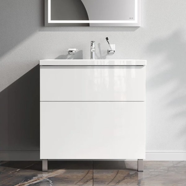 Тумба с умывальником AM.PM Gem M90-FSX0802WG-WCC0802WG - фото