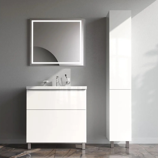 Тумба с умывальником AM.PM Gem M90-FSX0802WG-WCC0802WG