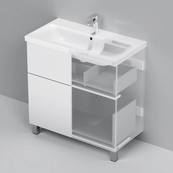 Тумба с умывальником AM.PM Gem M90-FSX0802WG-WCC0802WG