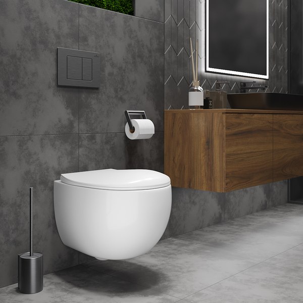 Унитаз подвесной Roxen EGG 530170-01 Rimless Soft Close NC