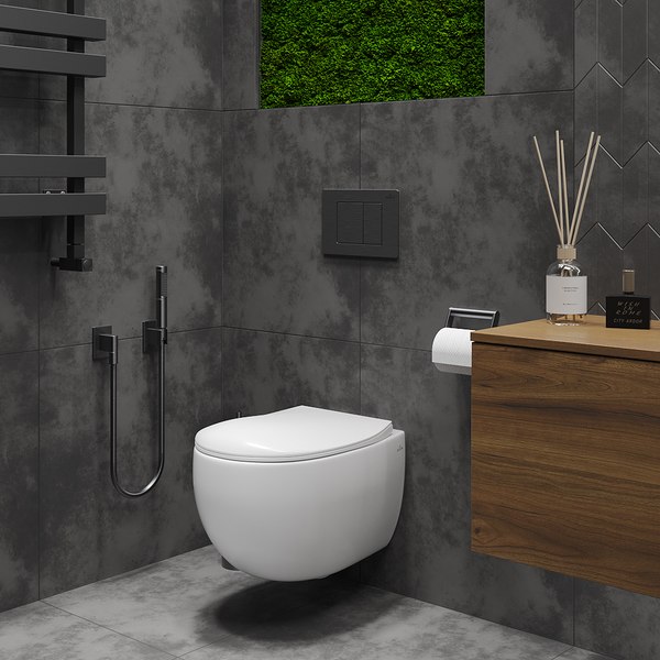 Унитаз подвесной Roxen EGG 530170-01 Rimless Soft Close NC