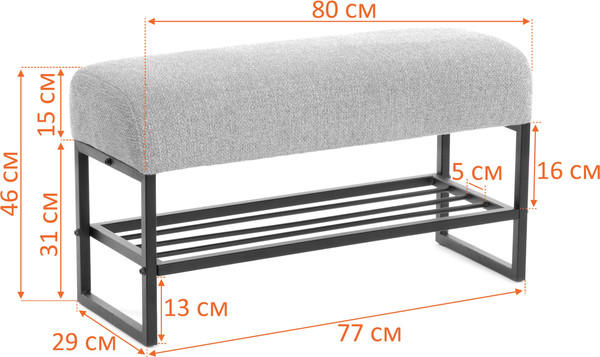 Банкетка Tetchair Чарли Люкс