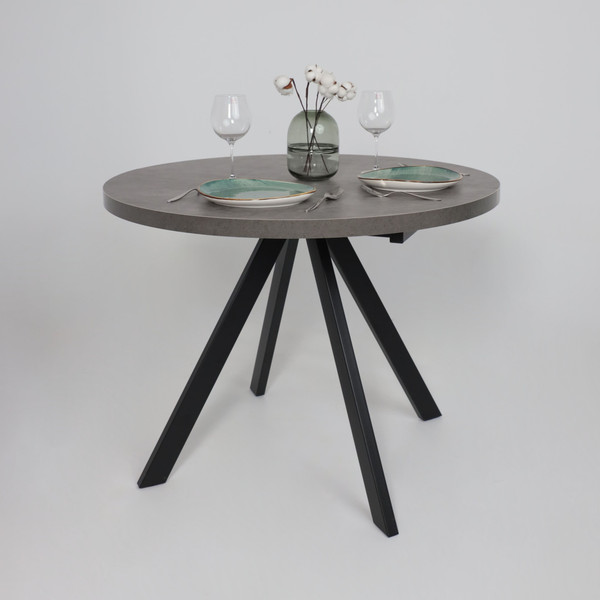 Обеденный стол Мамадома Рондо М-100 круглый раздвижной 100-135