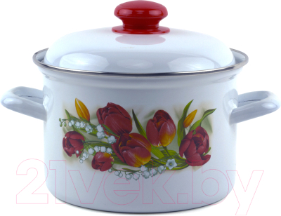 Кастрюля Лысьвенские эмали Ласковый май С-1610 АП2/4 - фото