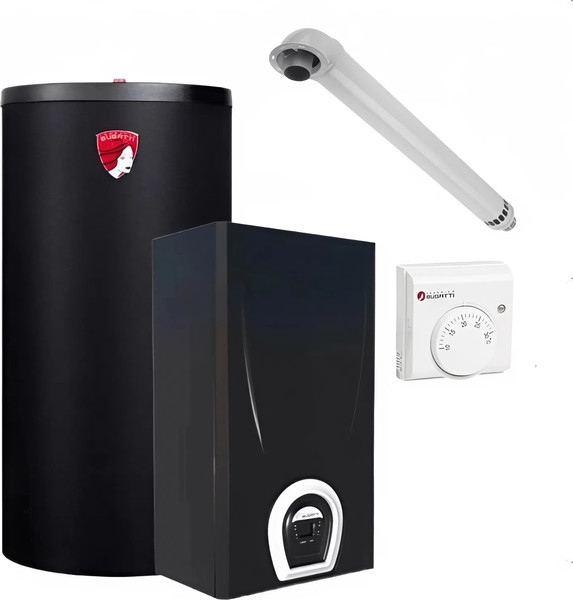 Комплект газового котла с бойлером Federica Bugatti 24В Varme - фото