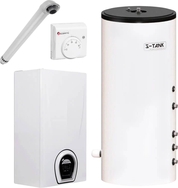 Комплект газового котла с бойлером Federica Bugatti 25 Cond B - фото