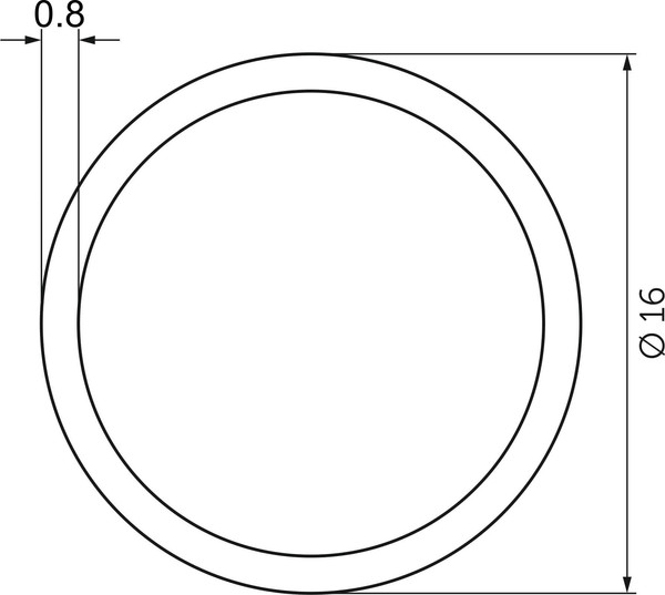 Рейлинг кухонный AKS D16 L-3000 / 113 184