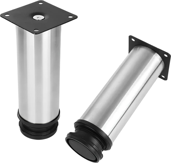 Комплект ножек для мебели в ванную Raval Leg.05.50/H200/Silver/RL - фото