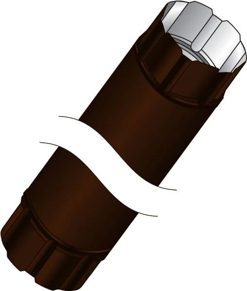 Труба водосточная Скайпрофиль Соединительная D90x1000 - фото