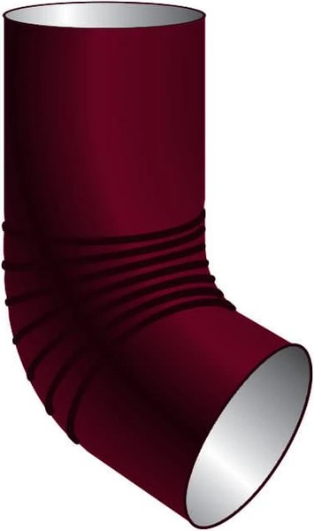 Колено трубы водосточной Скайпрофиль Сливное металлическое D90 - фото