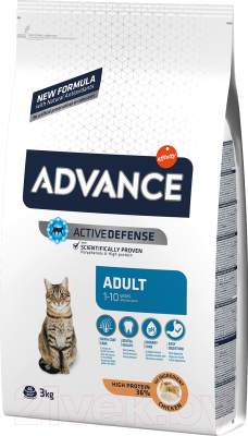 Сухой корм для кошек Advance Adult с курицей и рисом - фото